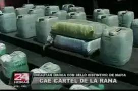 Policía incauta dos toneladas de droga y desbarata ‘cartel de la rana’