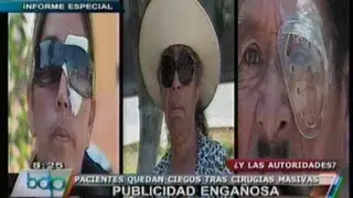 Informe: pacientes quedan ciegos tras cirugías masivas en Lambayeque