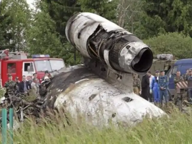 Confirman 11 muertes en accidente de aviación ruso  