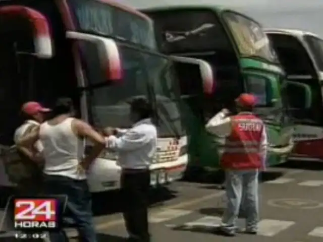 En el terminal de Yerbateros se reanudó la salida de buses a Jauja