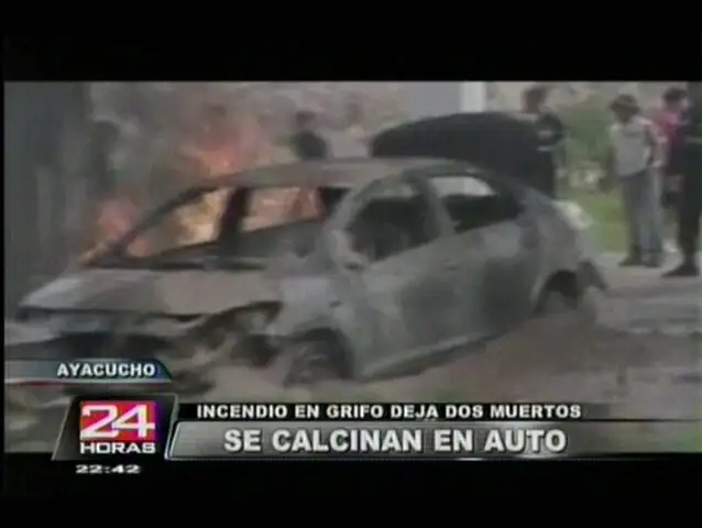 Ayacucho: madre e hija fallecen al incendiarse su auto en Huamanga