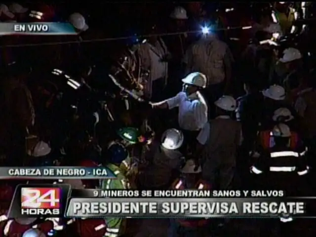 Presidente Humala inicia rescate de los 9 mineros atrapados en socavón    