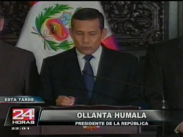 Presidente Humala: Ministro Calle valorará nueva oportunidad y hará las cosas bien