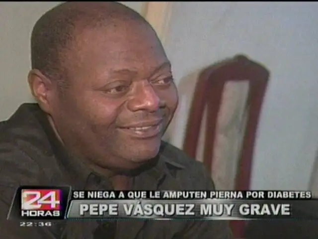 Pepe Vásquez bromea y pide prótesis color negro para la pierna derecha
