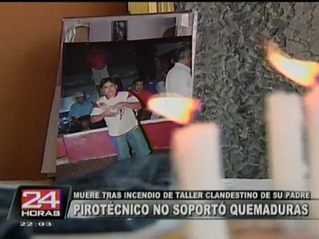 SMP: muere joven tras incendio de taller pirotécnico clandestino 