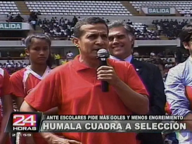 Presidente Ollanta Humala “llama la atención” a la selección