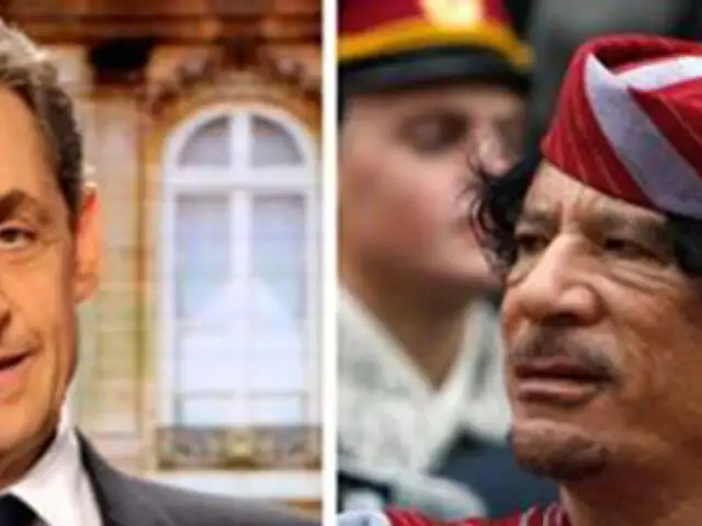 Gadafi financió campaña electoral de Sarkozy en el 2007
