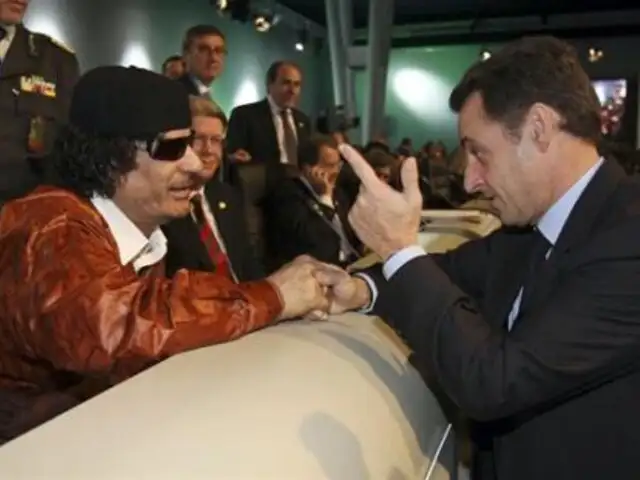 Sarkozy tilda de “infamia" supuesto financiamiento de Gadafi