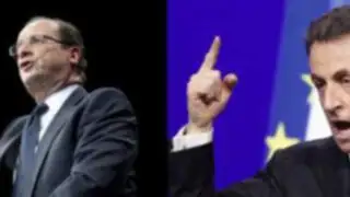 Sarkozy y Hollande se reprochan en debate televisivo