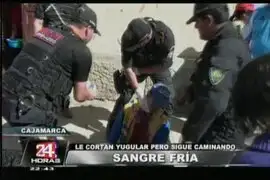 Cajamarca: cortan yugular a hombre con un vidrio