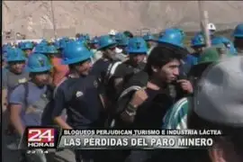 Más de 15 mil mineros artesanales bloquean vías en Arequipa y Trujillo