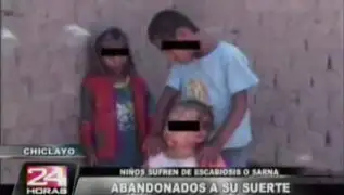 Policía rescata a cuatro niños que vivían en condiciones infrahumanas en Chiclayo