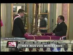 José Urquizo y Wilver Calle son los nuevos ministros de Defensa e Interior