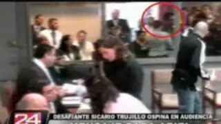 Trujillo Ospina señala burlonamente a Ariel Bracamonte durante audiencia
