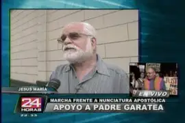 Siguen las muestras de apoyo al padre Gastón Garatea