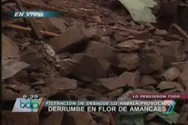 VIDEO: Derrumbe de piedras deja cuatro heridos en el Rímac