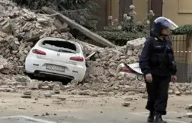 Comienzan labores de rescate en Italia tras sismo de 5.8 grados