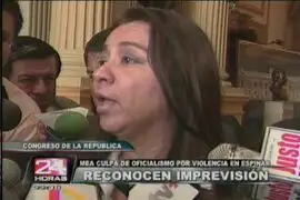 Marisol Espinoza hace un mea culpa sobre crisis gubernamental en Espinar