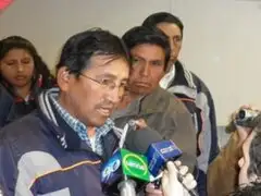 Alcalde de Espinar Oscar Mollohuanca fue trasladado al Cusco