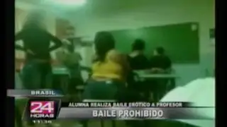VIDEO: Alumna realiza baile erótico a su profesor en plena clase