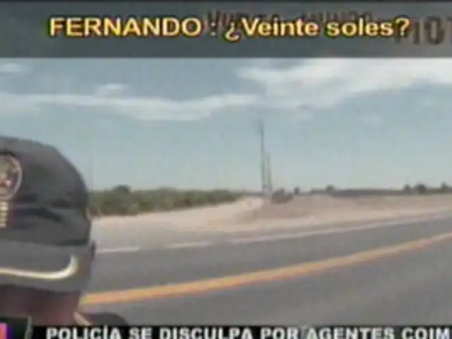 Separan a policías que cobraron una coima a turista español