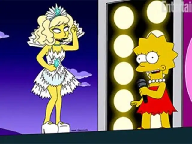 Difunden primera imagen de Lady Gaga en Los Simpson