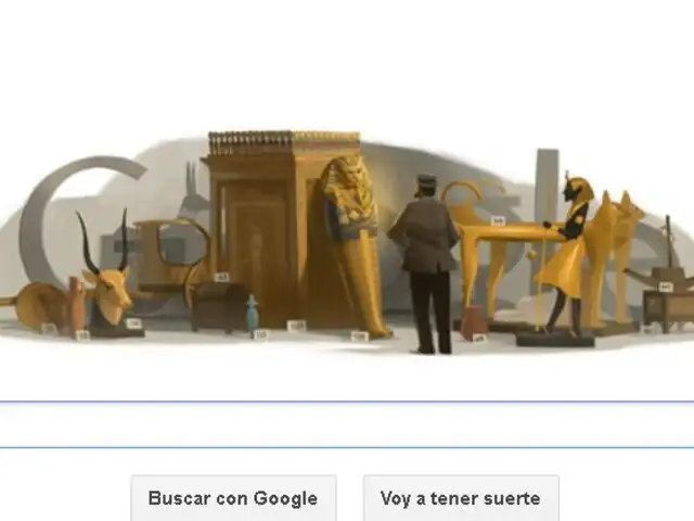 Google rememora el nacimiento del descubridor de Tutankamón con un doodle