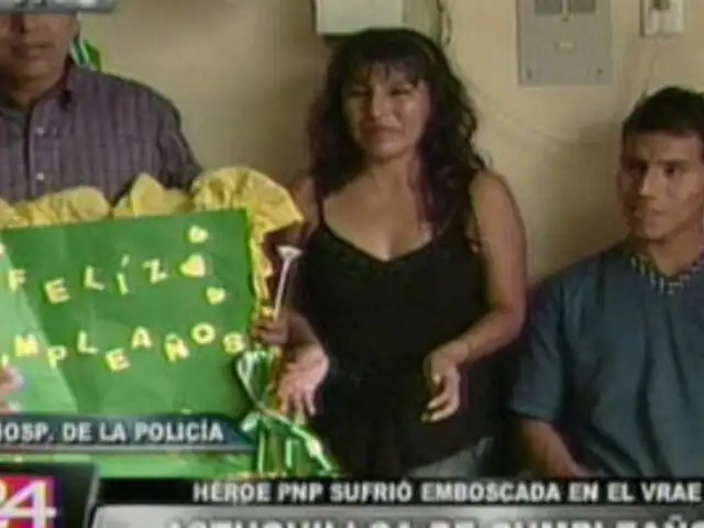 VIDEO: Suboficial PNP Luis Astuquillca celebra su cumpleaños número 22