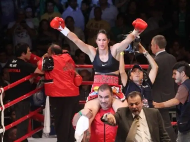 Boxeadora Kina Malpartida no descarta postular al Congreso