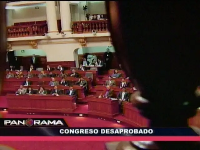 Congreso desaprobado