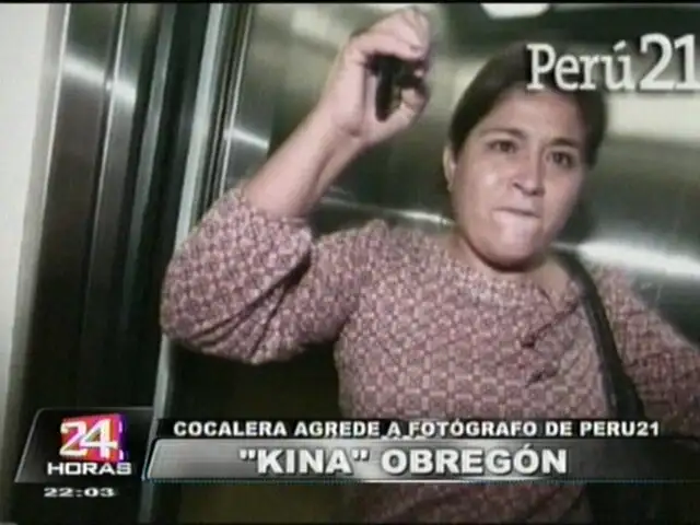 Exparlamentaria Nancy Obregón golpeó y pateó a fotógrafo de Perú21