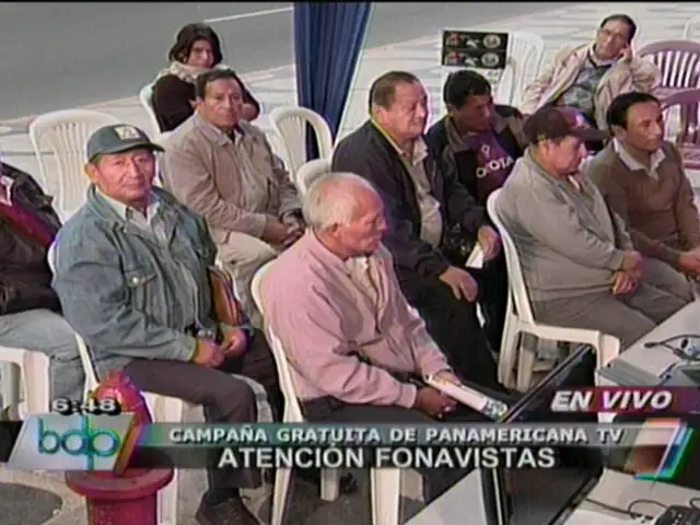 Panamericana Televisión continúa campaña de inscripción de fonavistas a página web