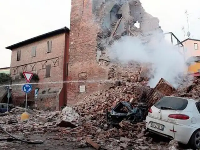Un nuevo terremoto de 5.8 grados remece el norte de Italia