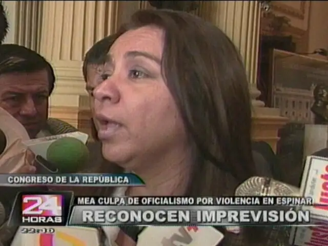 Marisol Espinoza hace un mea culpa sobre crisis gubernamental en Espinar