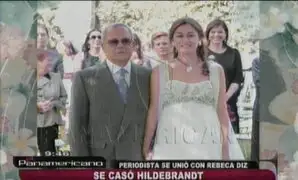 Detalles e imágenes del matrimonio de César Hildebrandt con Rebeca Diz
