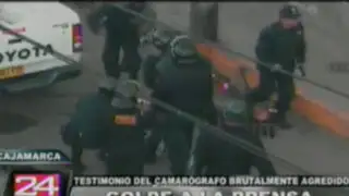 Cajamarca: camarógrafo relata brutal golpiza que le propinaron policías