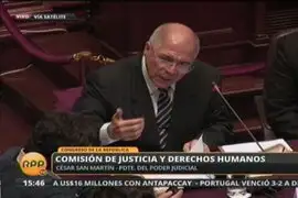 San Martín responde ante el Congreso por “chuponeo” a Luis Galarreta