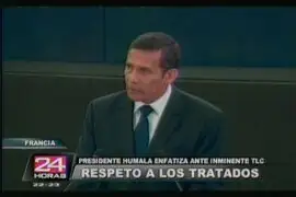 Presidente Humala respeta TLC con la Unión Europea
