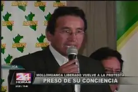 Oscar Mollohuanca “preso de su conciencia”