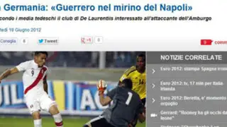 Paolo Guerrero firmaría por el club Nápoli de Italia