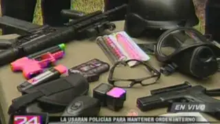 Continúa polémica sobre el uso de armas no letales que hará la PNP