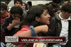 Violencia en protestas universitarias