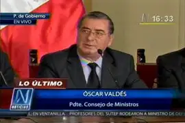 Primer Ministro Valdés evadió pregunta sobre su continuidad en el Ejecutivo