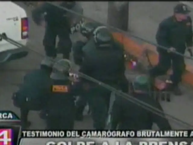 Cajamarca: camarógrafo relata brutal golpiza que le propinaron policías
