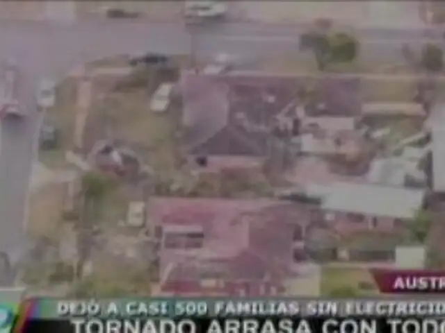 Colorado bajo el hielo y en Australia tornado arrasa con viviendas