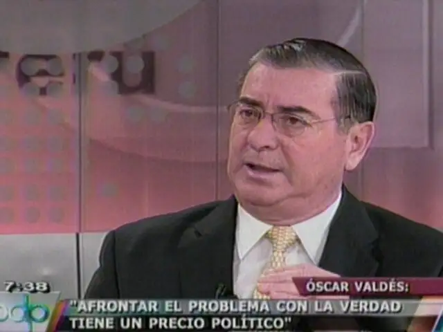 Premier Valdés: Perú necesita que los “podridos e incendiarios” cambien su posición