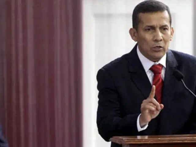 Presidente Humala rechaza que en el Perú se criminalicen las protestas
