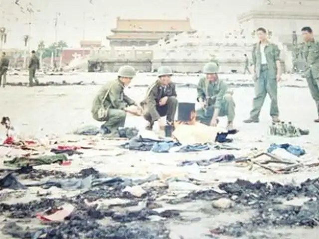 China: publican imágenes inéditas de la matanza en plaza de Tiananmen