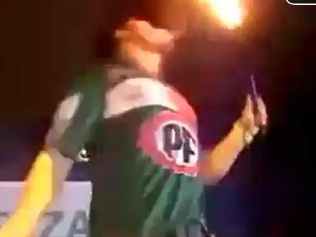 Ex integrante de Exporto Brasil se quemó el rostro durante show