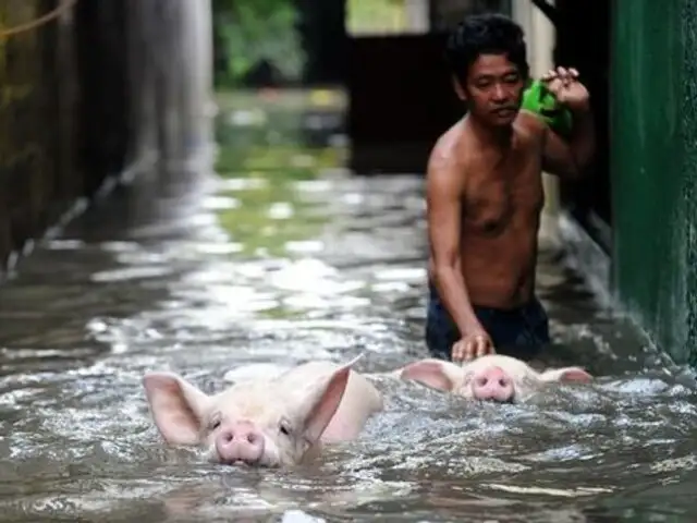 VIDEO: Manila bajo el agua tras el paso del tifón Guchol en Filipinas